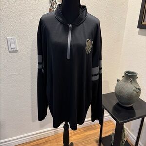 NHL Black Vegas Golden Knights One Quarter Zip-Up Men's pullover size 2XL